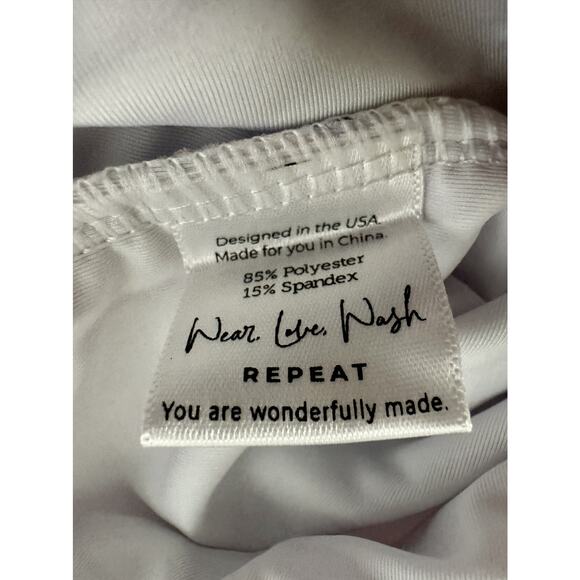 NWT SweetHoney Mary One Piece Swimsuit Regal Roses Pink Ruffle Floral Green 4T - Picture 7 of 9